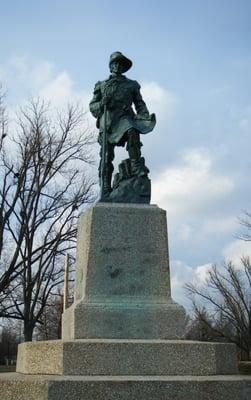 Statue of the man who led the capture of the Fort