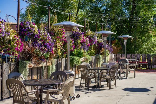 Our patio is open year round!