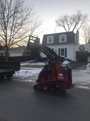 Very helpful piece of equipment. Toro Dingo TX1000