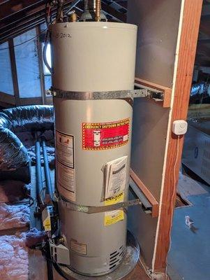 The old water heater