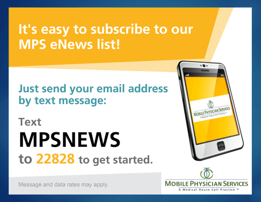 Text "MPSNEWS" to 22828 to sign-up for our newsletter.