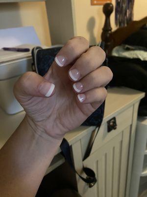 SNS nails - French manicure