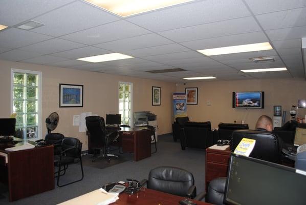 Santa Ana bail bonds office interior view.