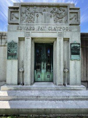 Claypool Mausoleum in June 2022