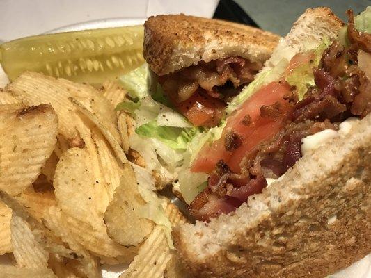 BLT on wheat