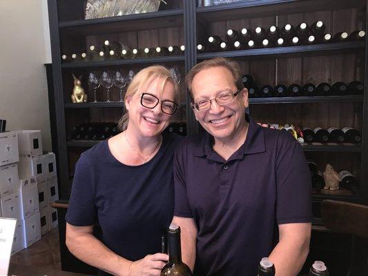 Owners Ira and Beth Rosenthal of Uphill Vineyards in Sutter Creek.