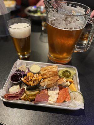 $12 "small" charcuterie board appetizer. It was so good! So many different flavors. I'd get this every time.