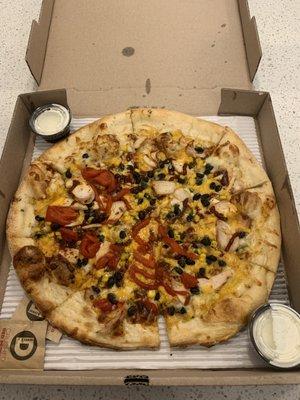 Southwest BBQ Chicken Pizza