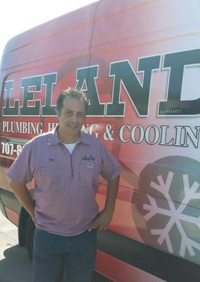 Jeff Leland is our top technician. Heating, Cooling and Plumbing, for over 25 years. 