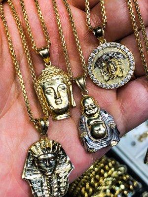 Some low key everyday chains and pendant available in our showroom. All 100% real gold