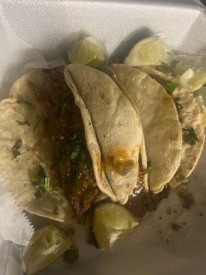 Carne asada tacos.