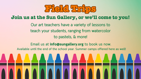 Book a field trip in gallery or at your school!