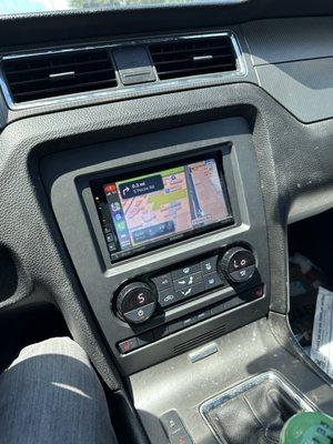 New touchscreen using wireless CarPlay