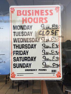 Store Hours