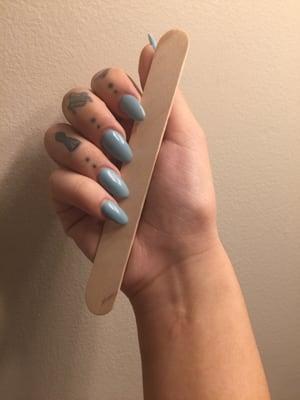 Perfect nail shape with no mess!