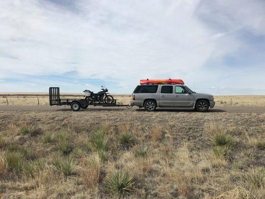 My typical driving environment - somewhere in southeastern Colorado.