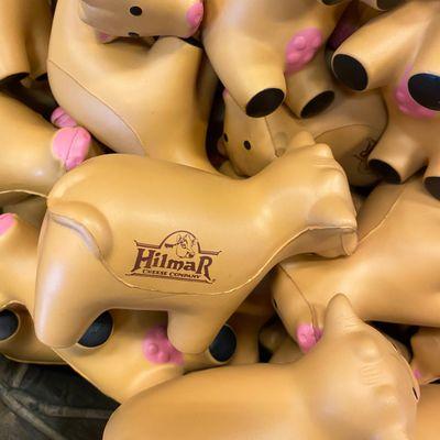 Cow stress balls bring fresh meaning to "Don't have a cow, man!"