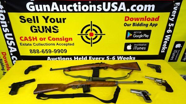 Glocks to Garands, We Accept All Types of Firearms & Ammo for Auction.