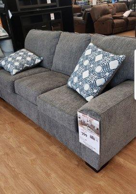 Sign on couch says PRICE CUT not SALE. Store wouldn't honor price three days later.