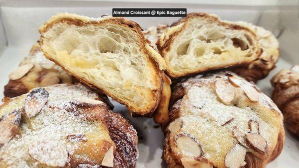 Crisp almond Croissant...