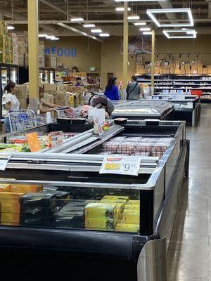 Frozen food section