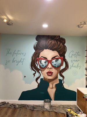 Mural in the optical area