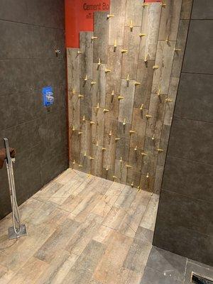 Bathroom renovation (shower) with freestanding tub