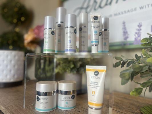 Featuring Sanitas Skincare Products