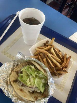 Mini Gyro Fries and Pop Combo