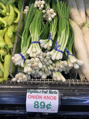 Gorgeous knob onions only $.89 each.