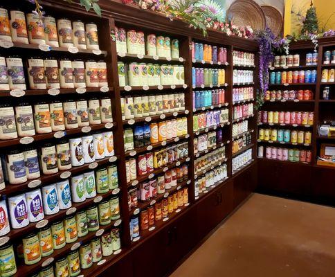 Large tea selection