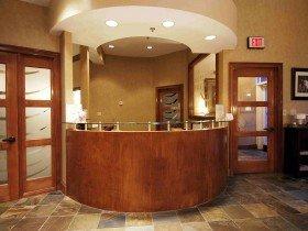 Warm and Inviting Front Desk