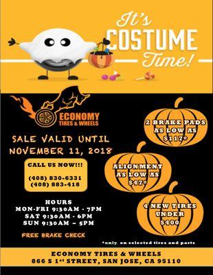 Don't miss our spookiest discounts of the year!!!