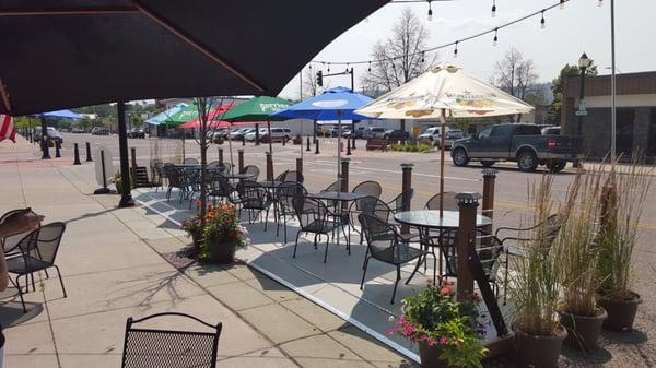 Beautiful summer patio will be back May 15th, 2016.