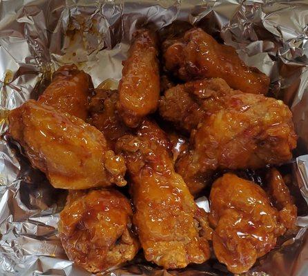 Mango habanero wings