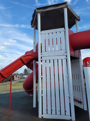 Slide tower