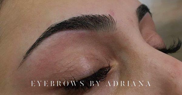 Eyebrows done by Adriana.