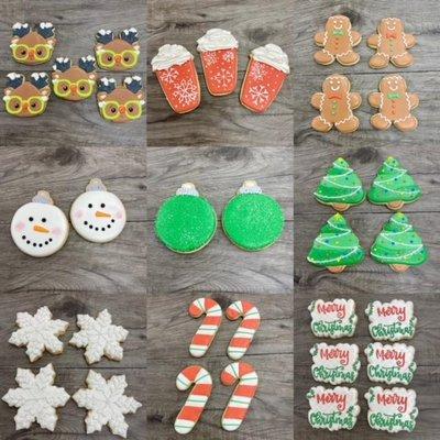 Iced Sugar Cookies, Christmas Cookies