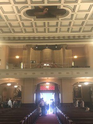 The organ and choir loft