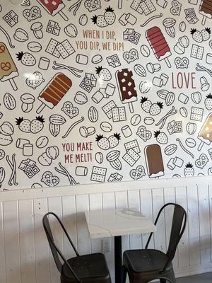 Cute wall and seating