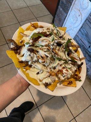 Fajita nachos