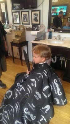 By son's first Jeff and Gary haircut