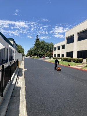 New installed roadway.