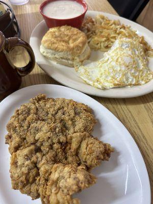 Popular Breakfast #1 chicken fried steak !