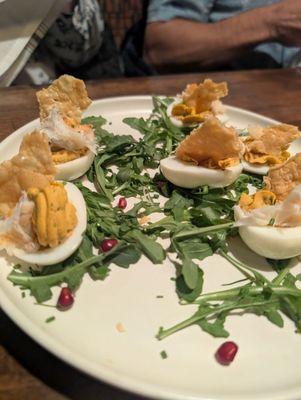 Lobster deviled eggs