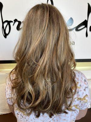 Highlights and layers for this beauty