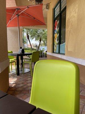 Outdoor seating