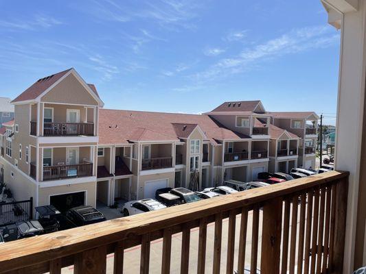 View from third floor balcony of "Just Beachy" condo