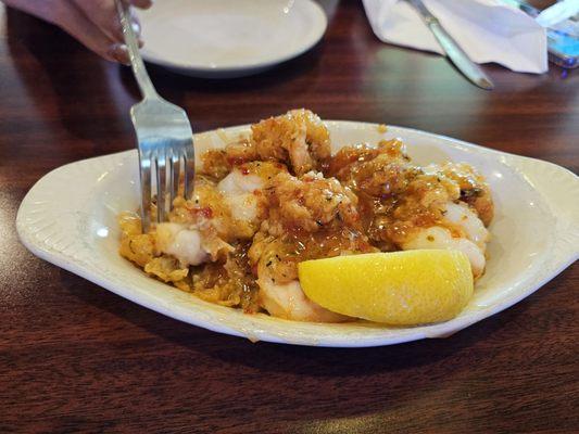 Spicy fried shrimp