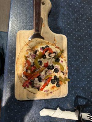 Vegetarian pizza - 8" flatbread